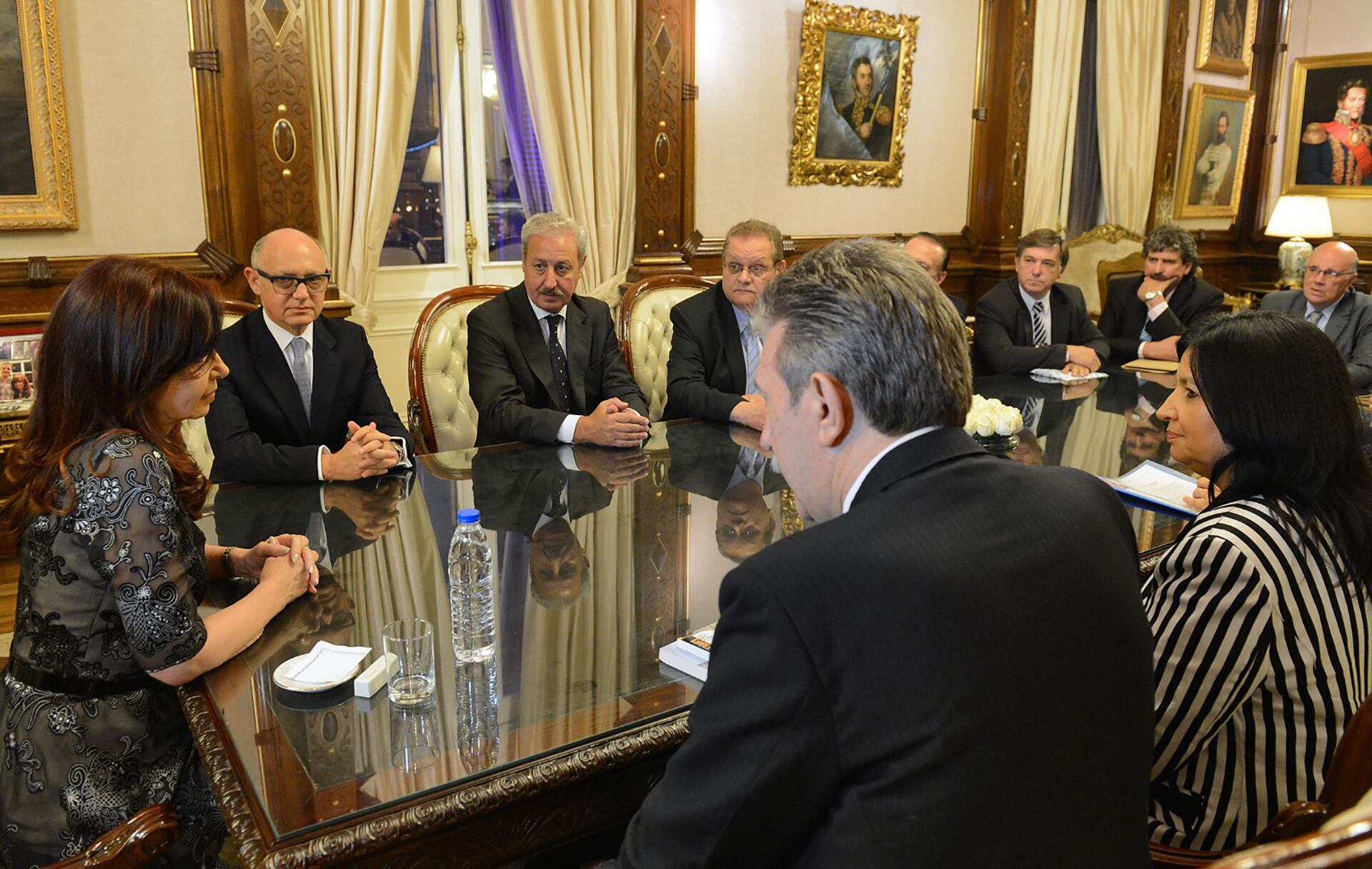 Los referentes de la Alianza Cristiana de las Iglesias Evangélicas (ACIERA) reunidos con Cristina Kirchner