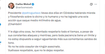 El senador Carlos Meisel señaló