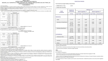 Sedapal actualiza las tarifas de