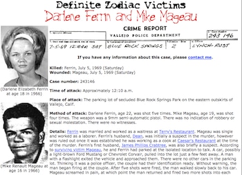 Víctimas del Zodiac Killer