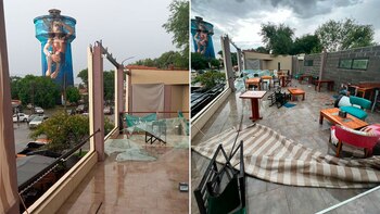 Entre vidrios rotos y la