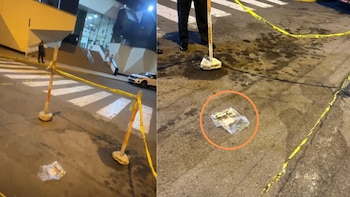 Dejan un explosivo frente a