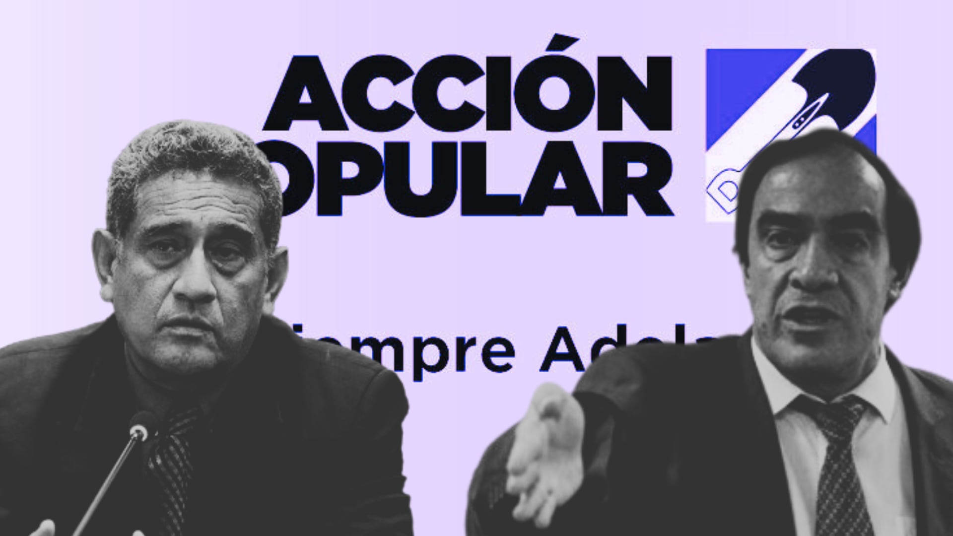 Mesías Guevara y Yonhy Lescano fueron declarados personas no gratas por Acción Popular. Composición Infoae.