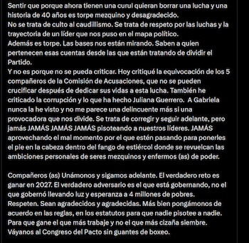 Gustavo Bolívar - crédito @GustavoBolivar/X