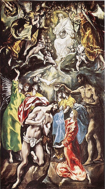 El Bautismo de Cristo de El Greco