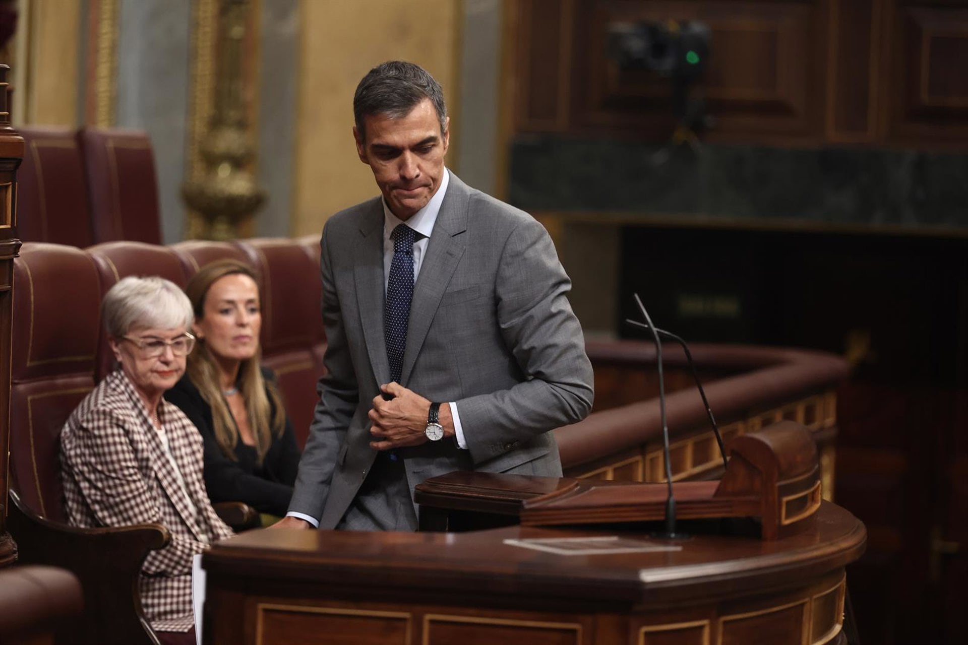 El presidente del Gobierno, Pedro Sánchez, interviene durante una sesión plenaria, en el Congreso de los Diputados, a 2 de octubre de 2026. (Eduardo Parra./ Europa Press)
