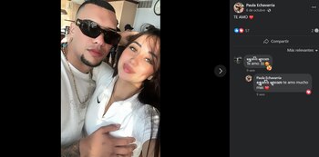 La pareja solía comentarse palabras de amor en todas sus publicaciones - crédito Facebook