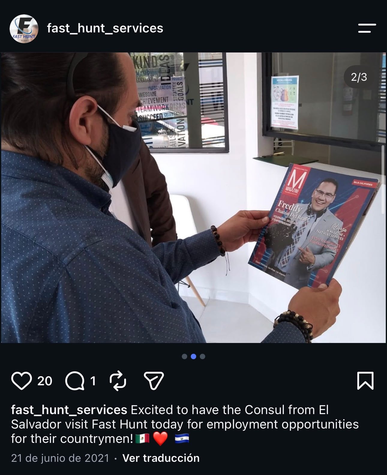 Publicación de la empresa en su cuenta oficial de Instagram. Crédito: Especial