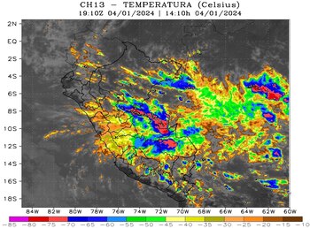 Senamhi alerta presencia de lluvias