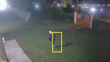 Las cámaras registraron parte del