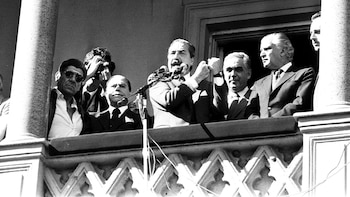 Raúl Alfonsín hizo una amplia