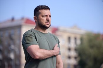El presidente ucraniano, Volodimir Zelensky,