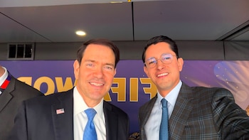 Roberto Velasco se reúne con Marco Rubio durante la final del Mundial 2026