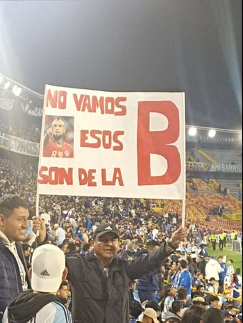 Un cartel que se burla