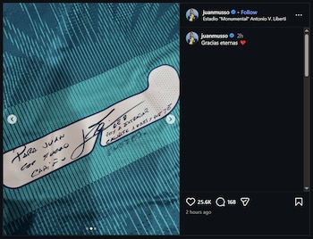 La especial dedicatoria de Lionel Messi a Juan Musso tras Argentina-Benín