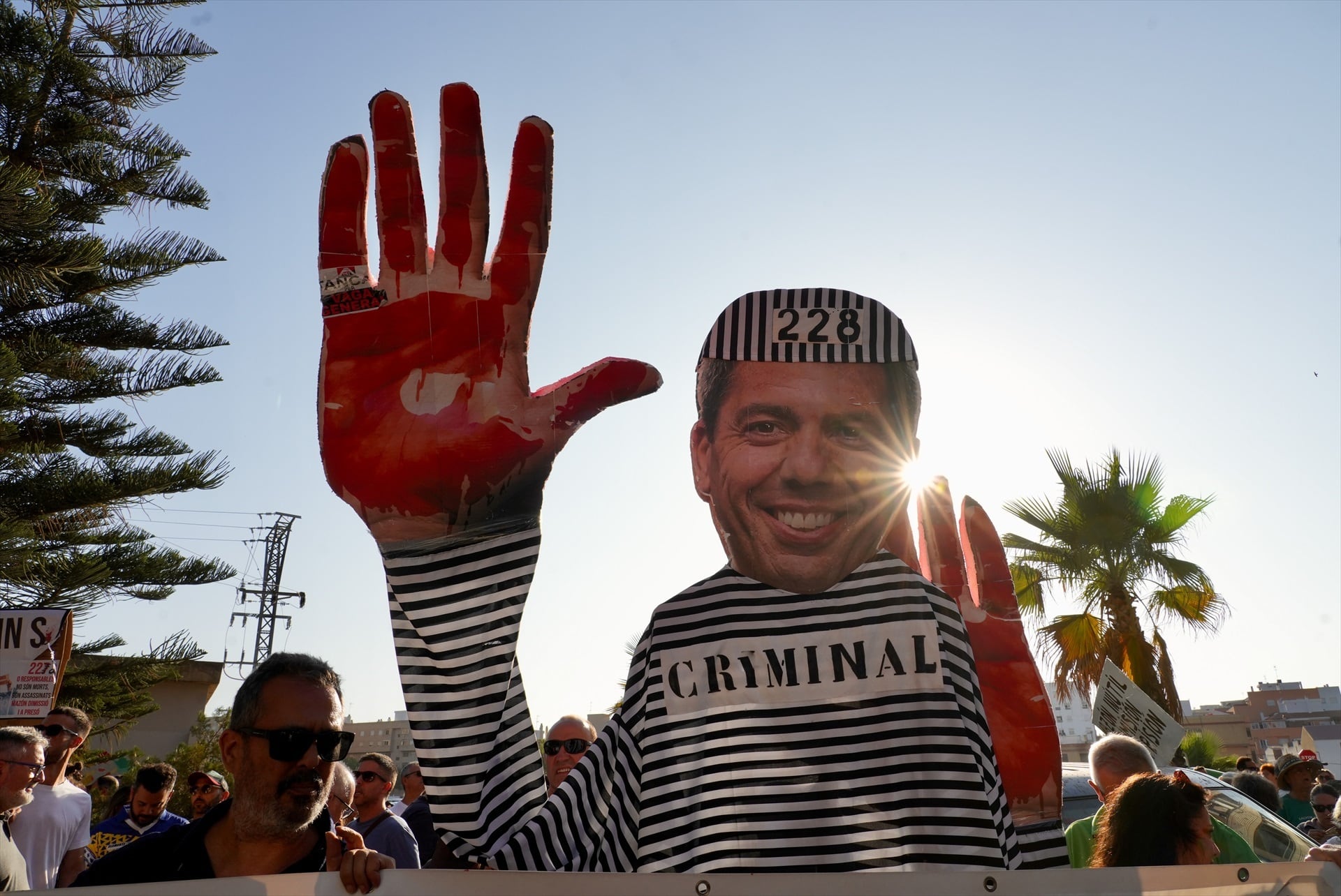 Una de las manifestacion celebradas en Catarroja, Valencia, en 2025. (Eduardo Manzana / Europa Press)