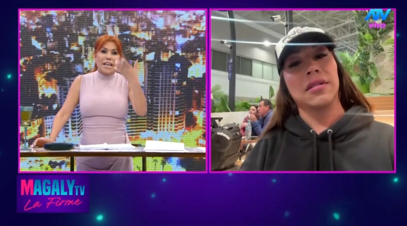 Dayanita se despide entre risas y aclaraciones: “No me voy a hacer porno, voy a hacer reír a mi público en Estados Unidos”. Infobae Perú / Captura TV - Magaly TV La Firme