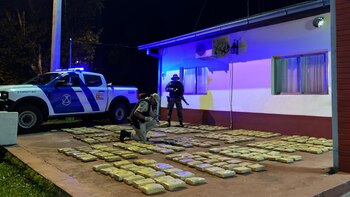 La droga secuestrada en Montecarlo