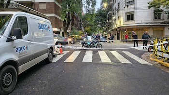 En la zona trabajó personal de tránsito del Gobierno de la Ciudad para desviar vehículos