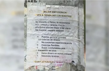 Las organizaciones criminales usan redes sociales, mensajería y anuncios para captar víctimas con promesas de empleo e ingresos altos - crédito Secretaría de Seguridad
