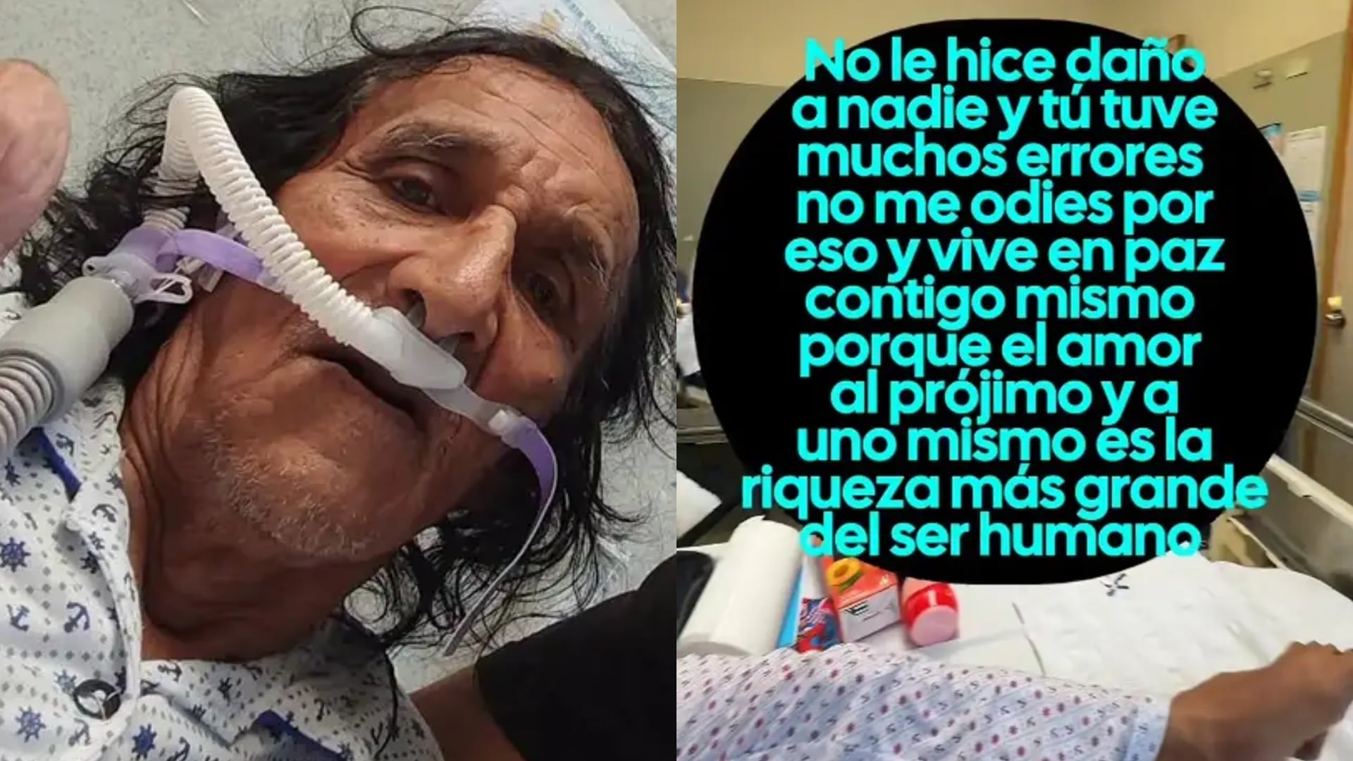 La familia de Mondonguito informó que el cómico recibe asistencia respiratoria y permanece bajo monitoreo médico por su fibrosis pulmonar