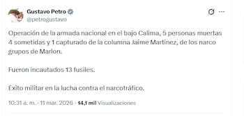 El presidente Petro 'sacó pecho',