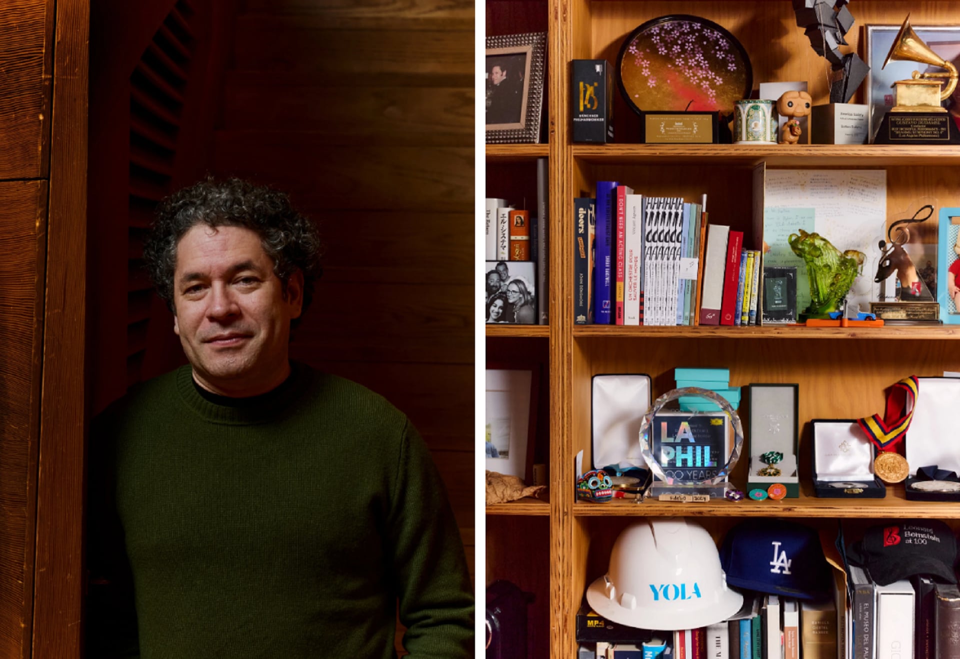 Dudamel en su oficina en el Walt Disney Concert Hall, en Los Ángeles, donde estuvo 17 años (Foto: Jake Michaels/The New York Times)