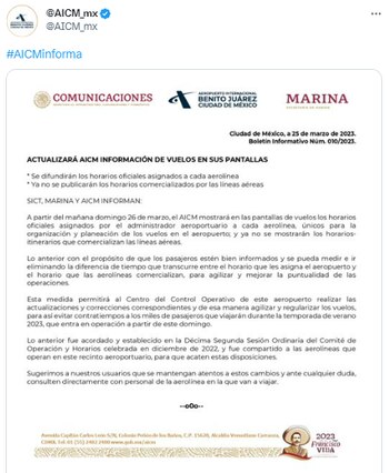 (captura de pantalla: @AICM_mx)
