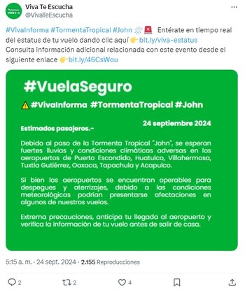 Con motivo del paso del