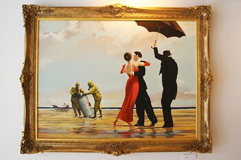 “Crude Oil (Vettriano)”, de Banksy