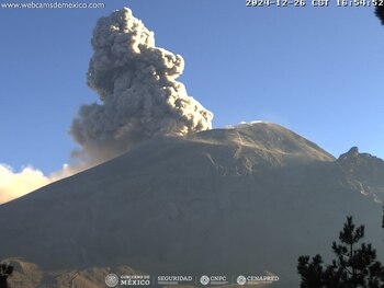 Monitoreo del Popocatépetl este 27