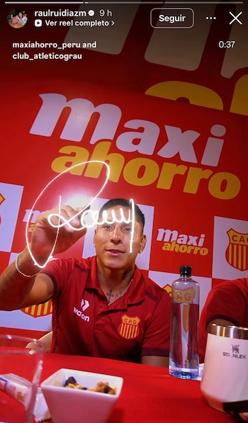 Raúl Ruidíaz permanece en Atlético Grau y su regreso a Universitario se disipa cada vez más.