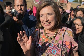 La aspirante a al presidencia