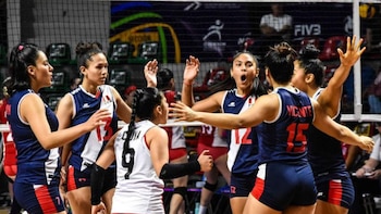 Selección peruana de vóley durante