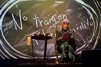 Mariana Enriquez, en el espectáculo