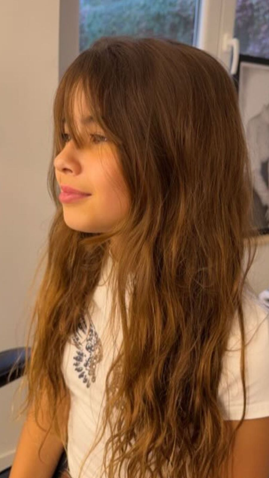 El primer plano de Rufina Cabré y su nuevo look, que evoca a su madre (Instagram)