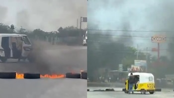Mototaxis se suman a bloqueos carreteros en Juchitán tras la detención de Miguel Sánchez Altamirano, alcalde señalado por narcovínculos. Captura de pantalla