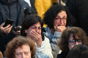 La emoción de los familiares