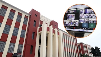 Cámara de vigilancia supervisan a