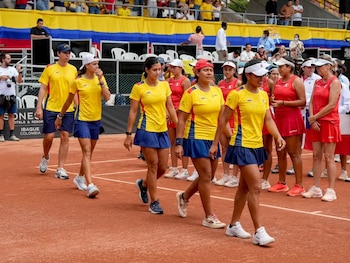 La selección Colombia femenina de tenis se juega sus chances de avanzar al Grupo Mundial de la Billie Jean King Cup en las eliminatorias celebradas en Ibagué - crédito Federación Colombiana de Tenis