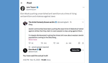 En las últimas horas, Musk