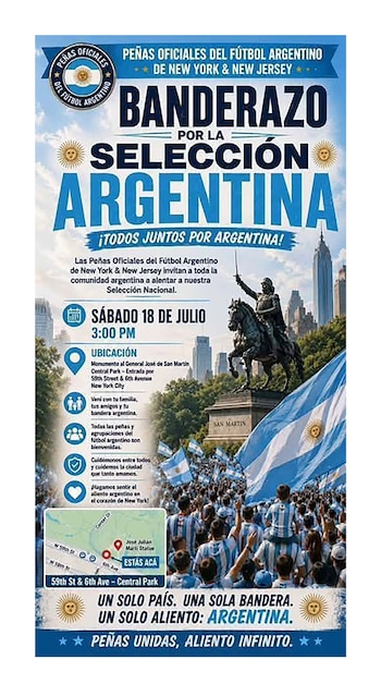 Convocatoria a Banderazos en Nueva York