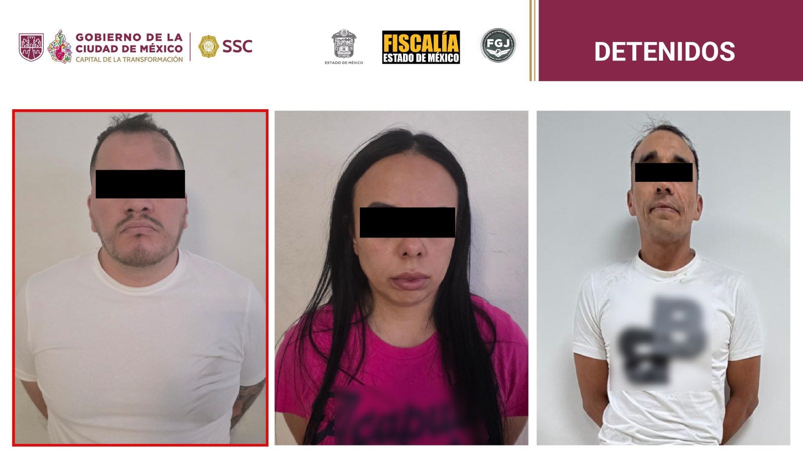 Caen presuntos operadores de la Unión Tepito y AntiUnión en operativos en Edomex y CDMX