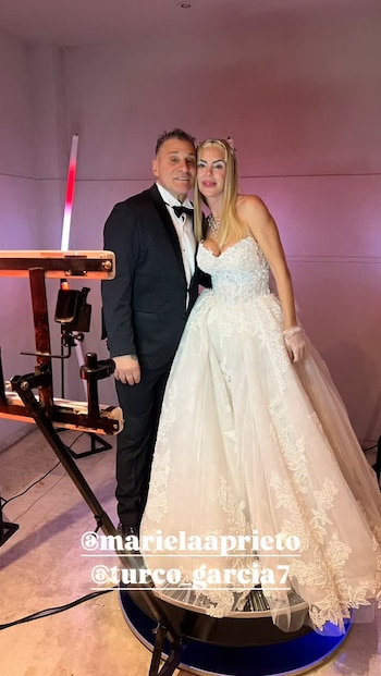 El casamiento del Turco García y Mariela Prieto