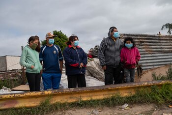 Débora, Claudio y algunos de