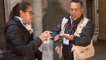 Los asistentes a la conferencia