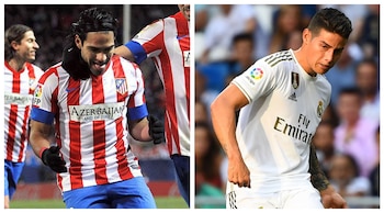 Falcao y James Rodríguez