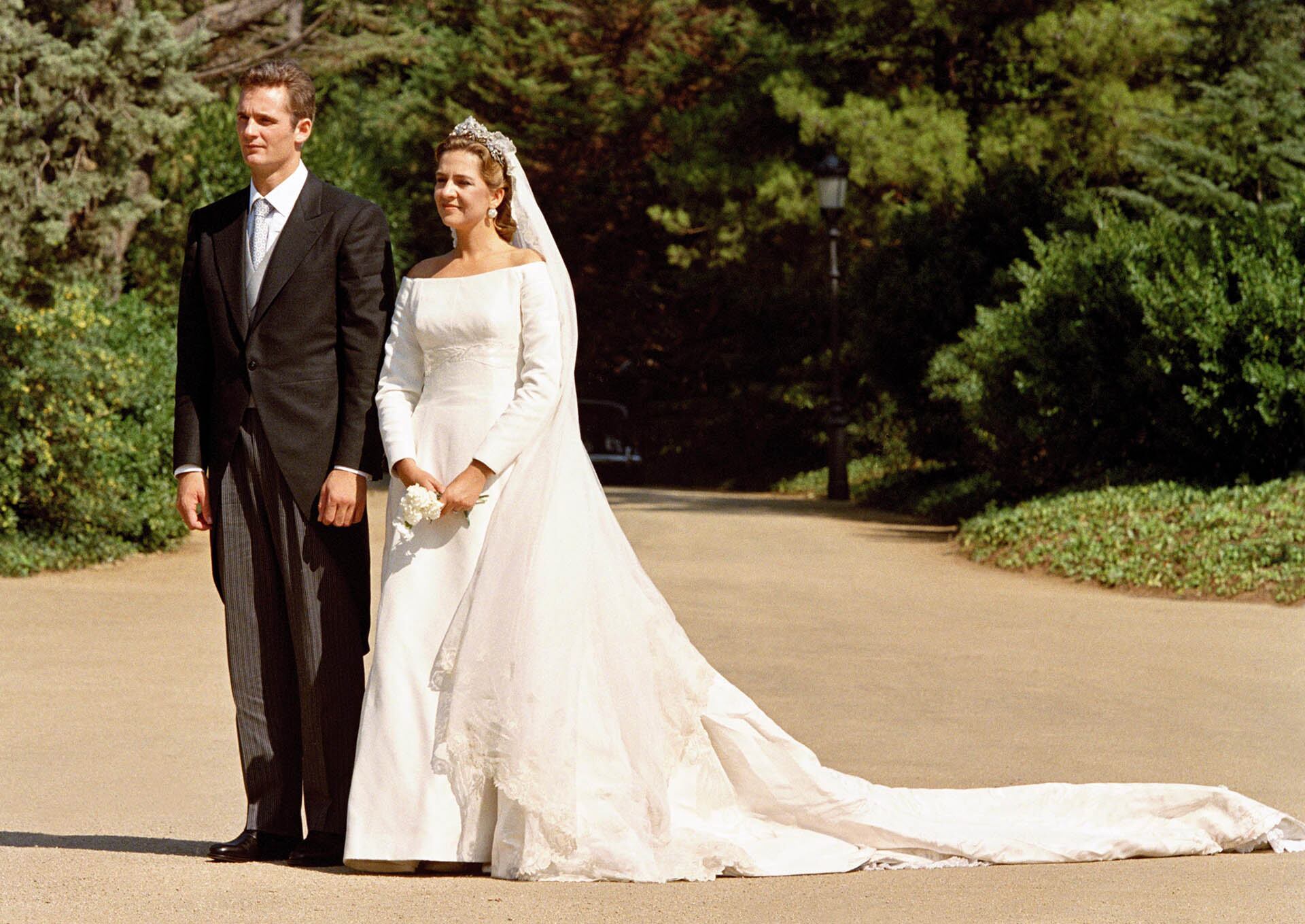 La boda de la Infanta Cristina de España e Iñaki Urdangarin en la Catedral de Barcelona. (Foto de Antony Jones/Prensa del Reino Unido)