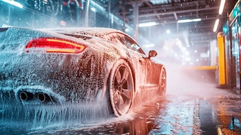 Una caída en un lavadero