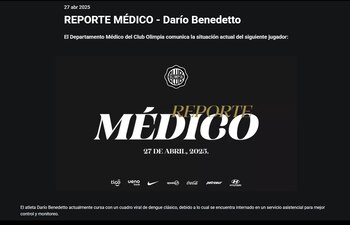 El breve comunicado del Olimpia